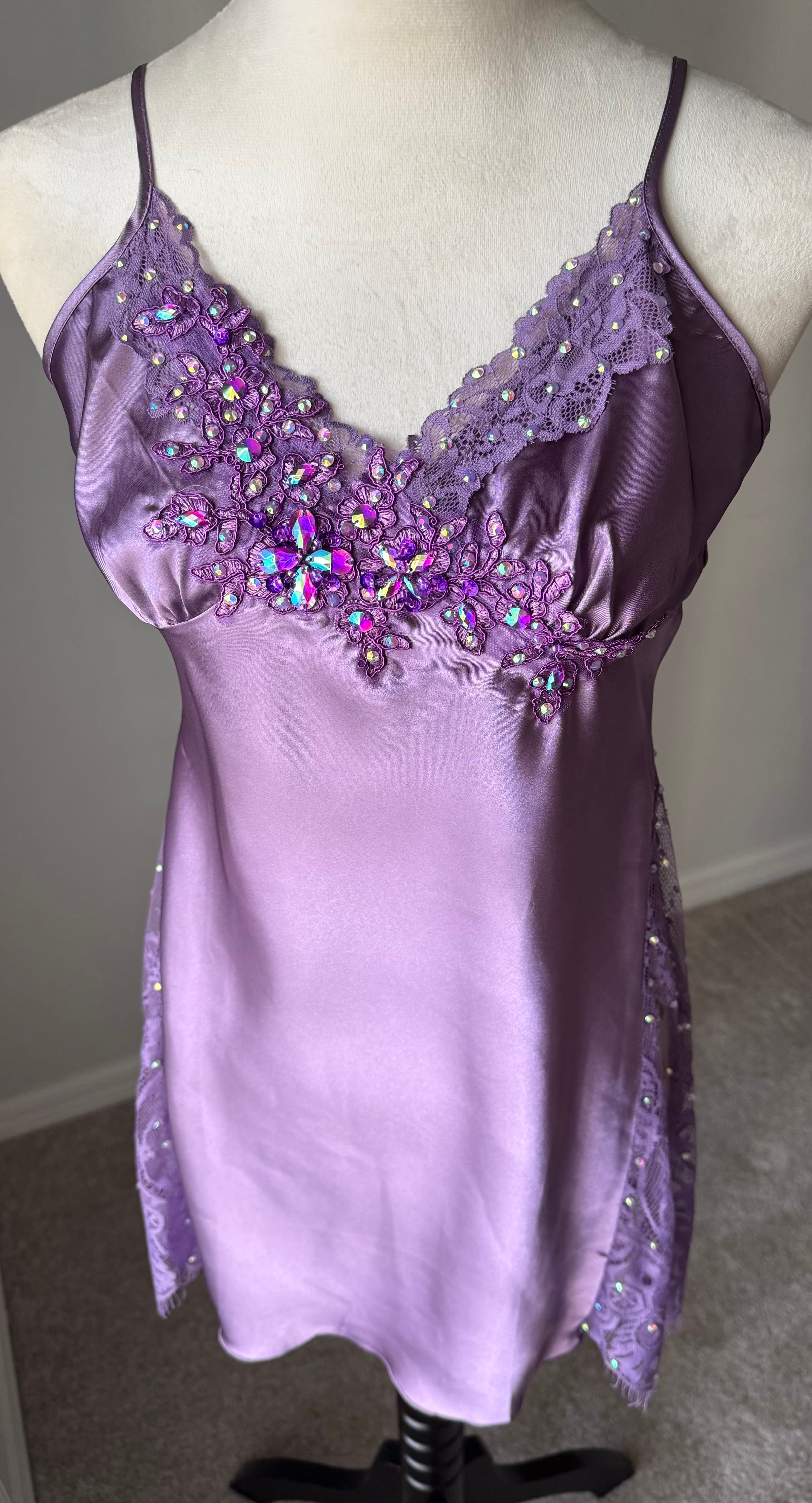 Dark Purple Slip Dress
