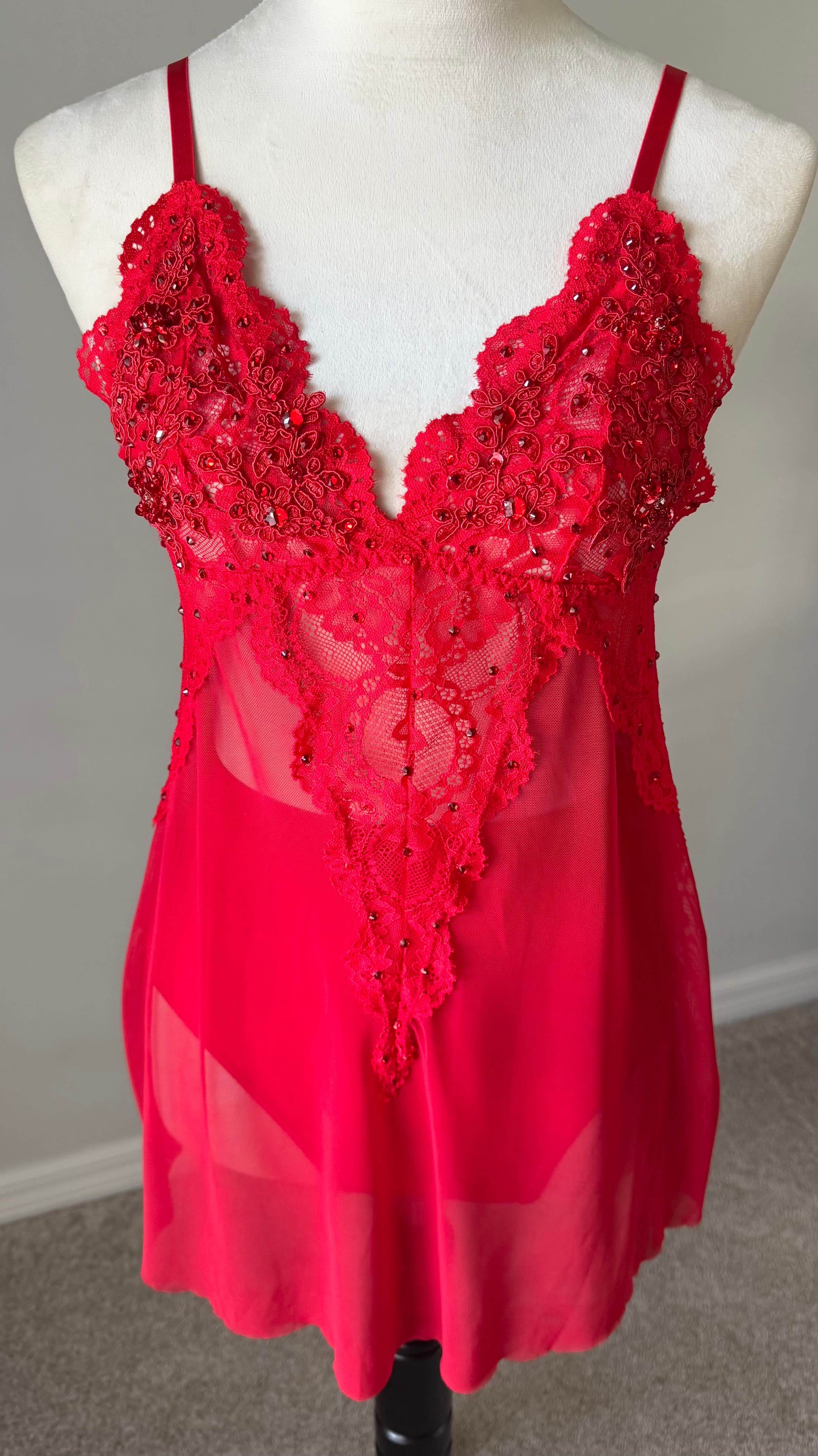 Red Slip Dress