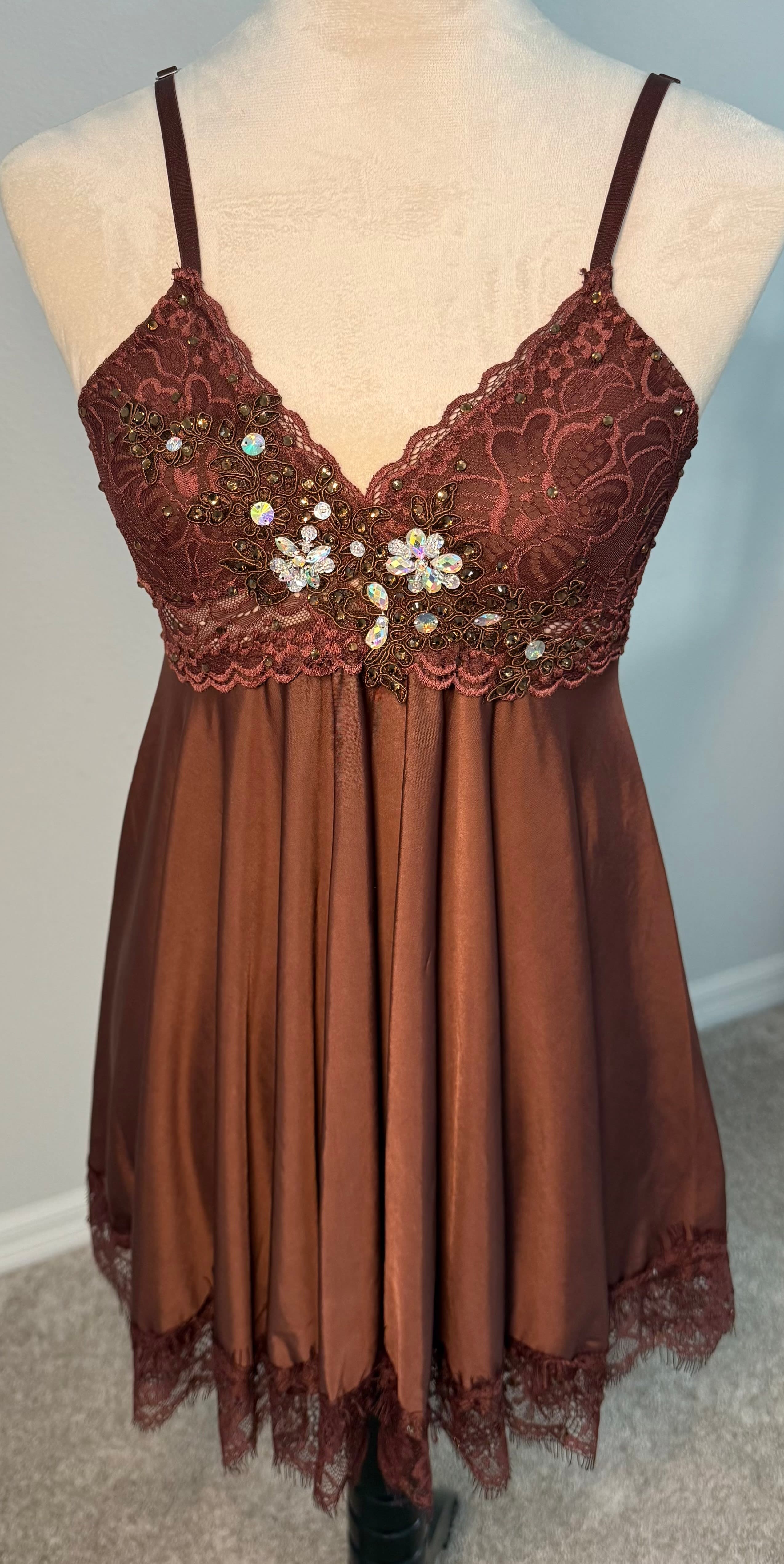 Brown Slip Dress