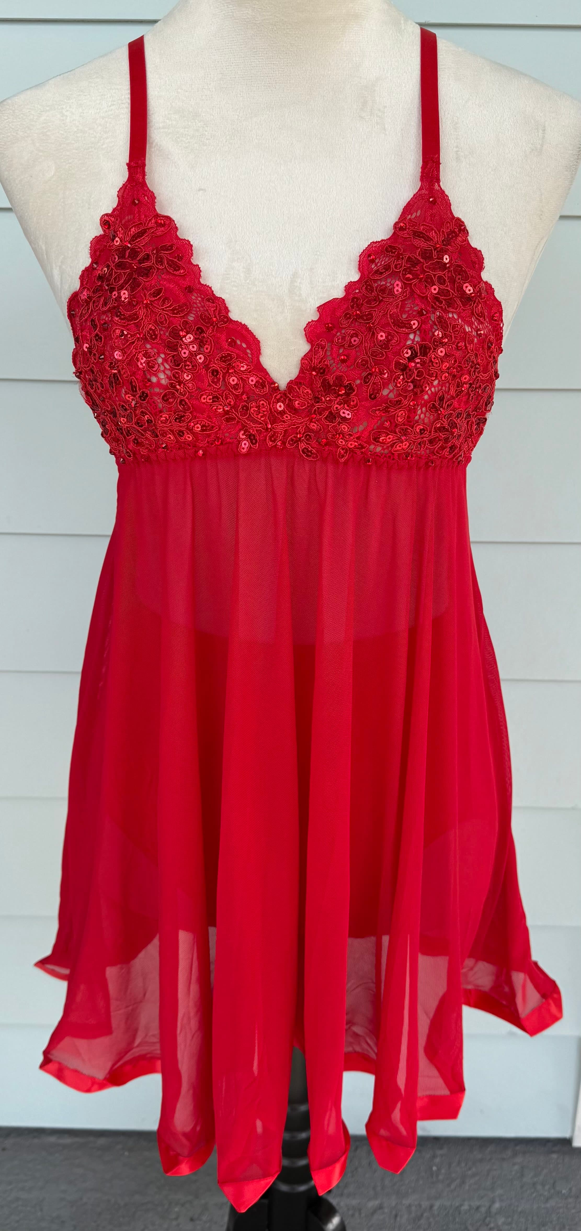 Red Slip Dress