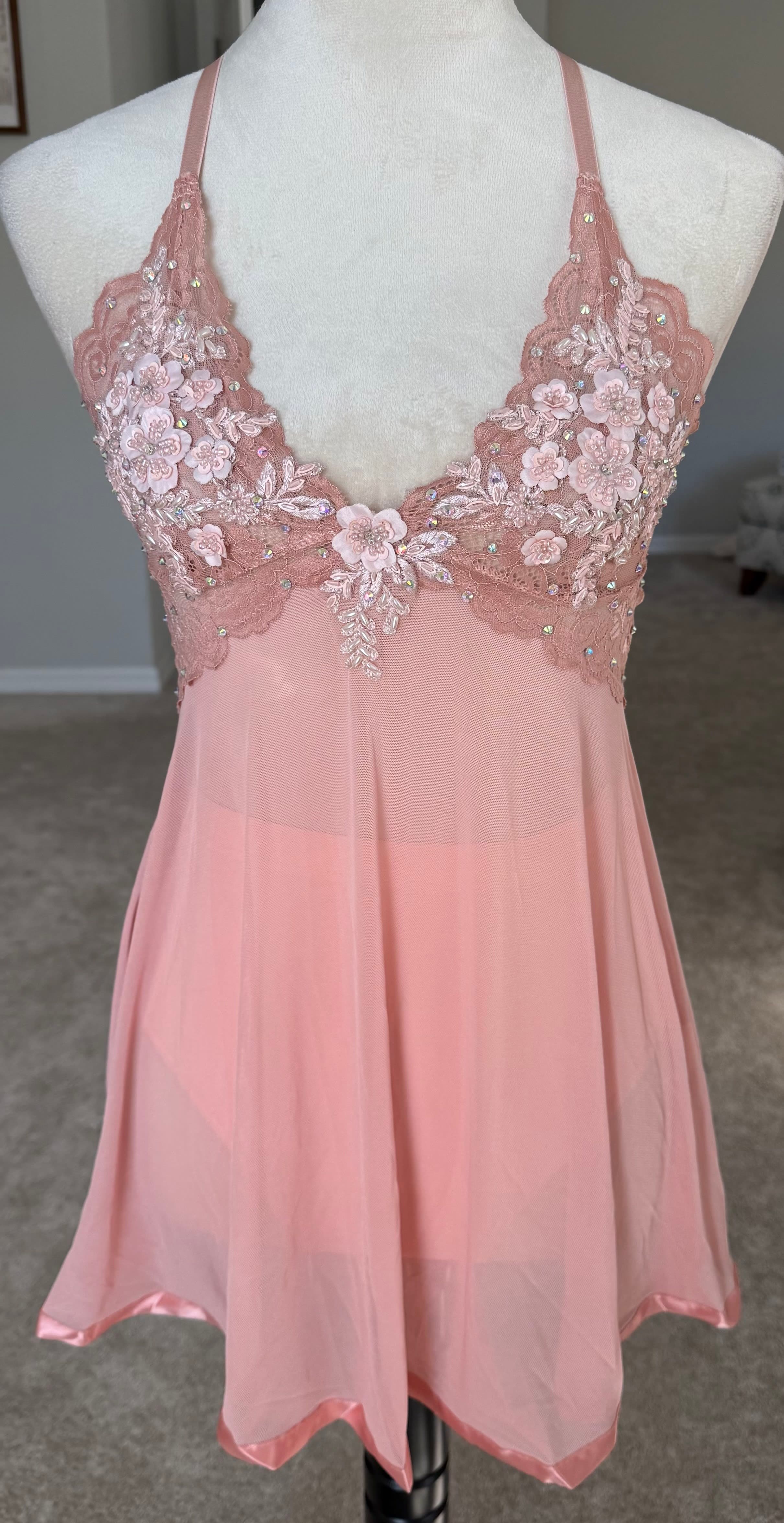 Pink Slip Dress