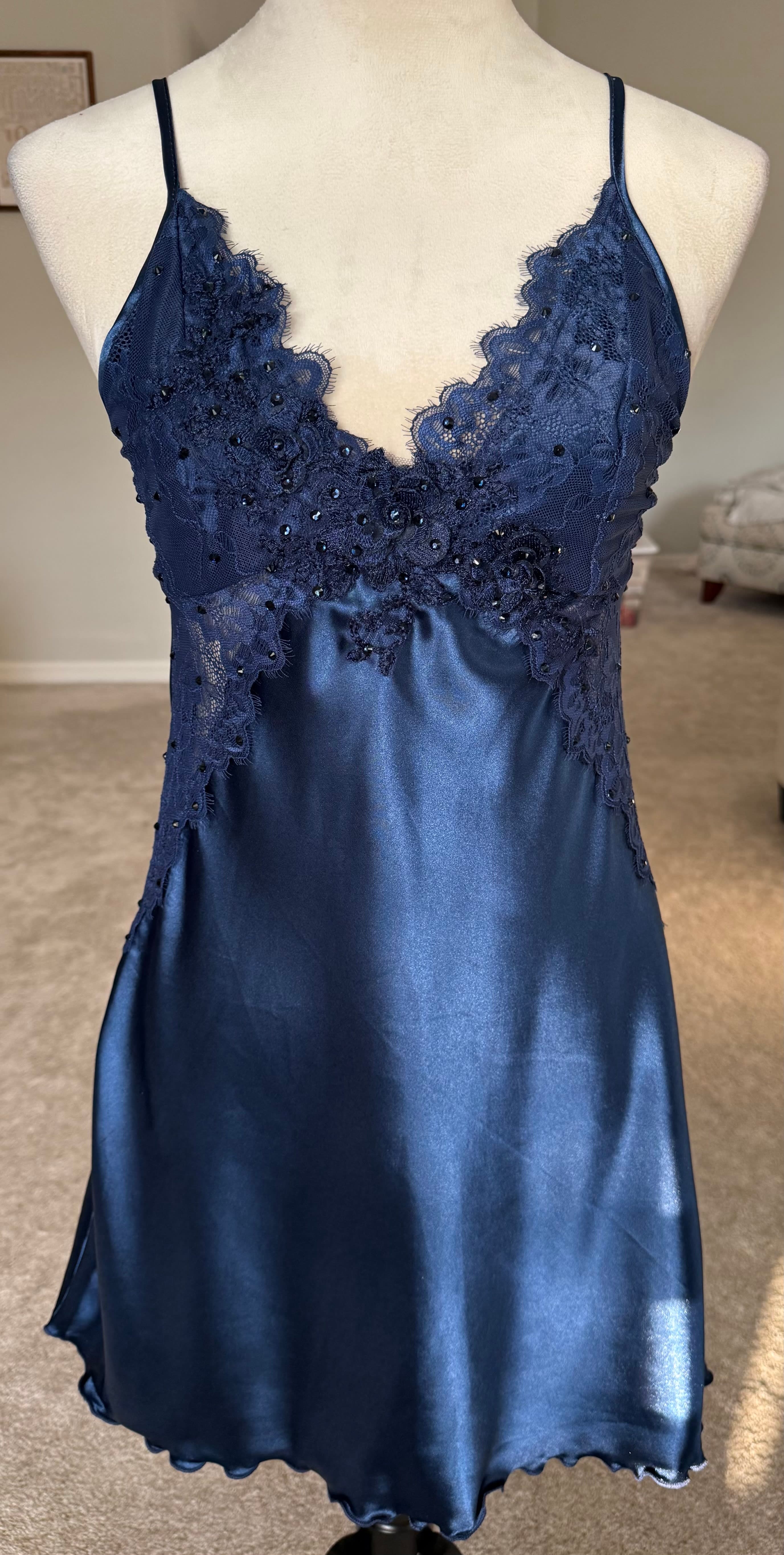 Navy Blue Slip Dress