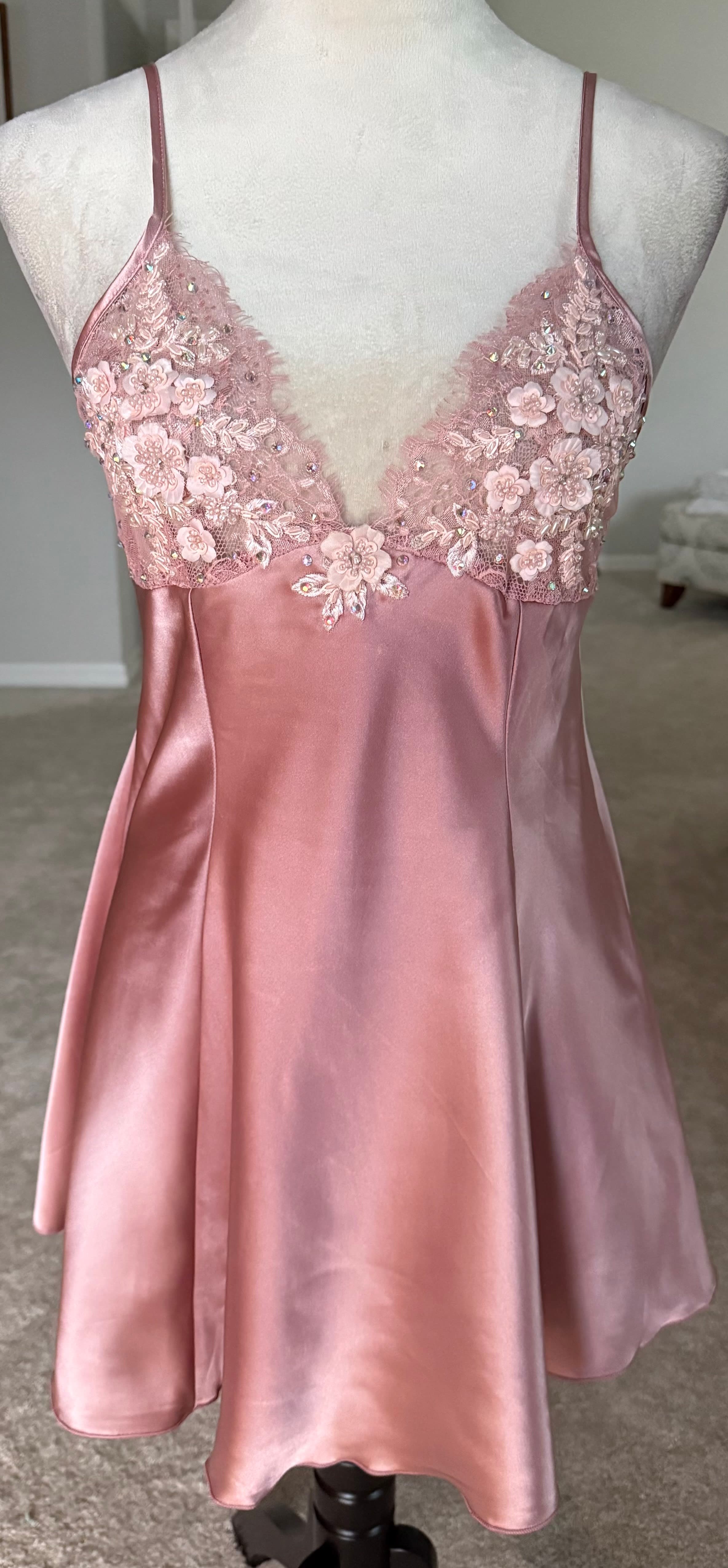 Dusty Pink Slip Dress
