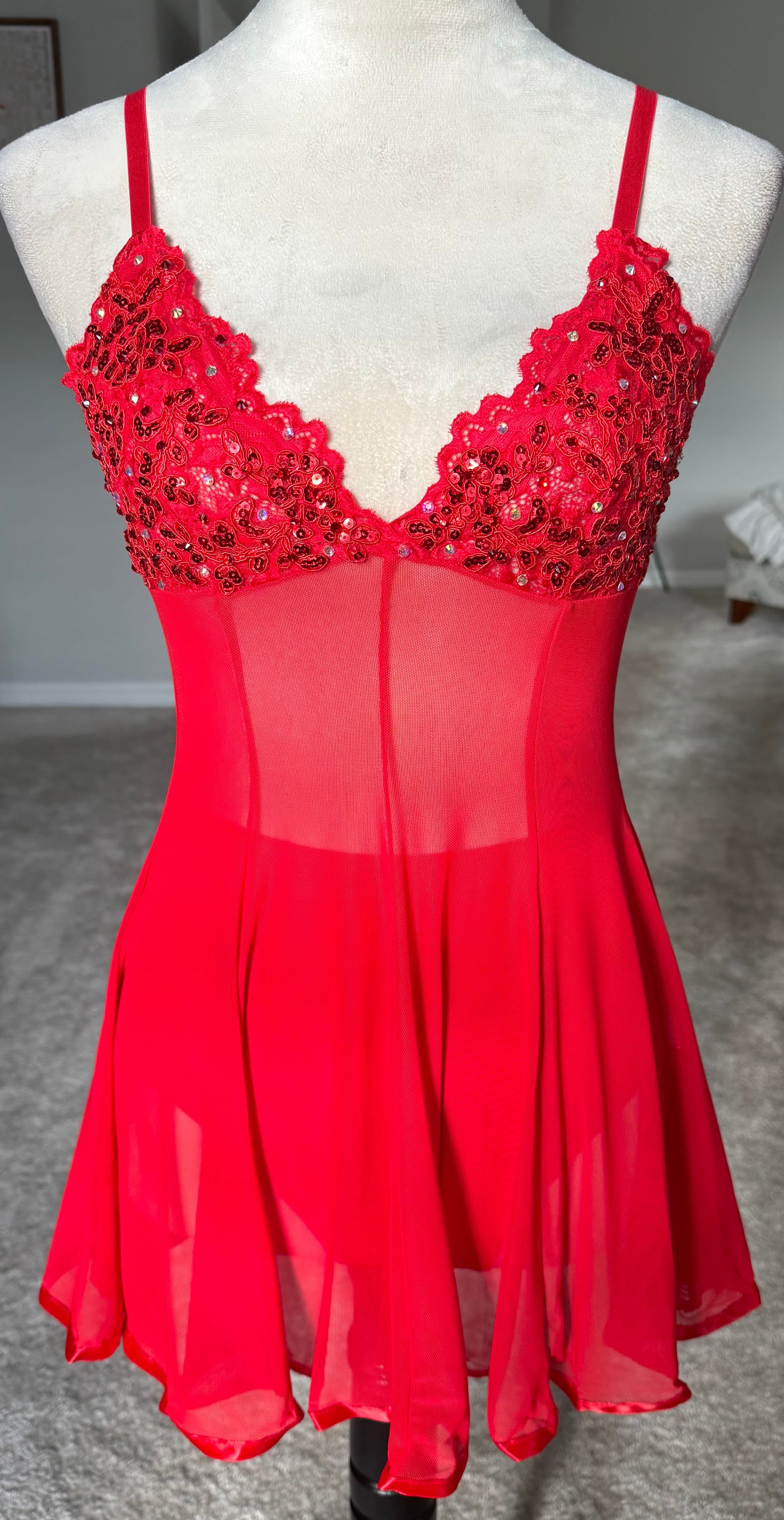 Red Slip Dress