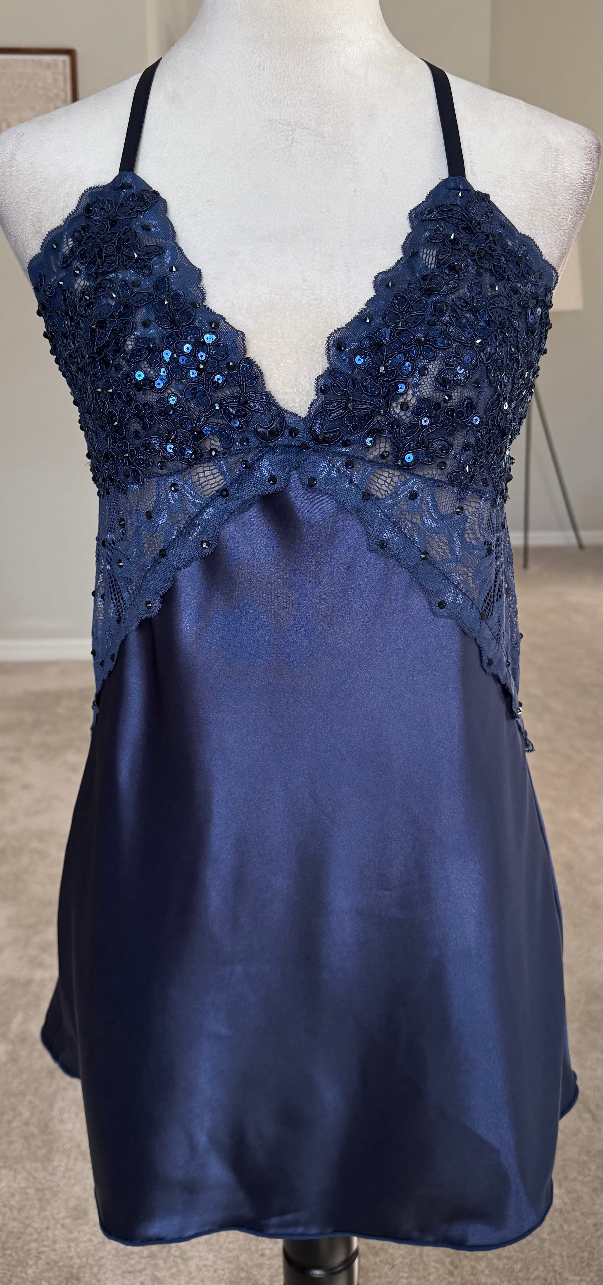 Navy Blue Slip Dress