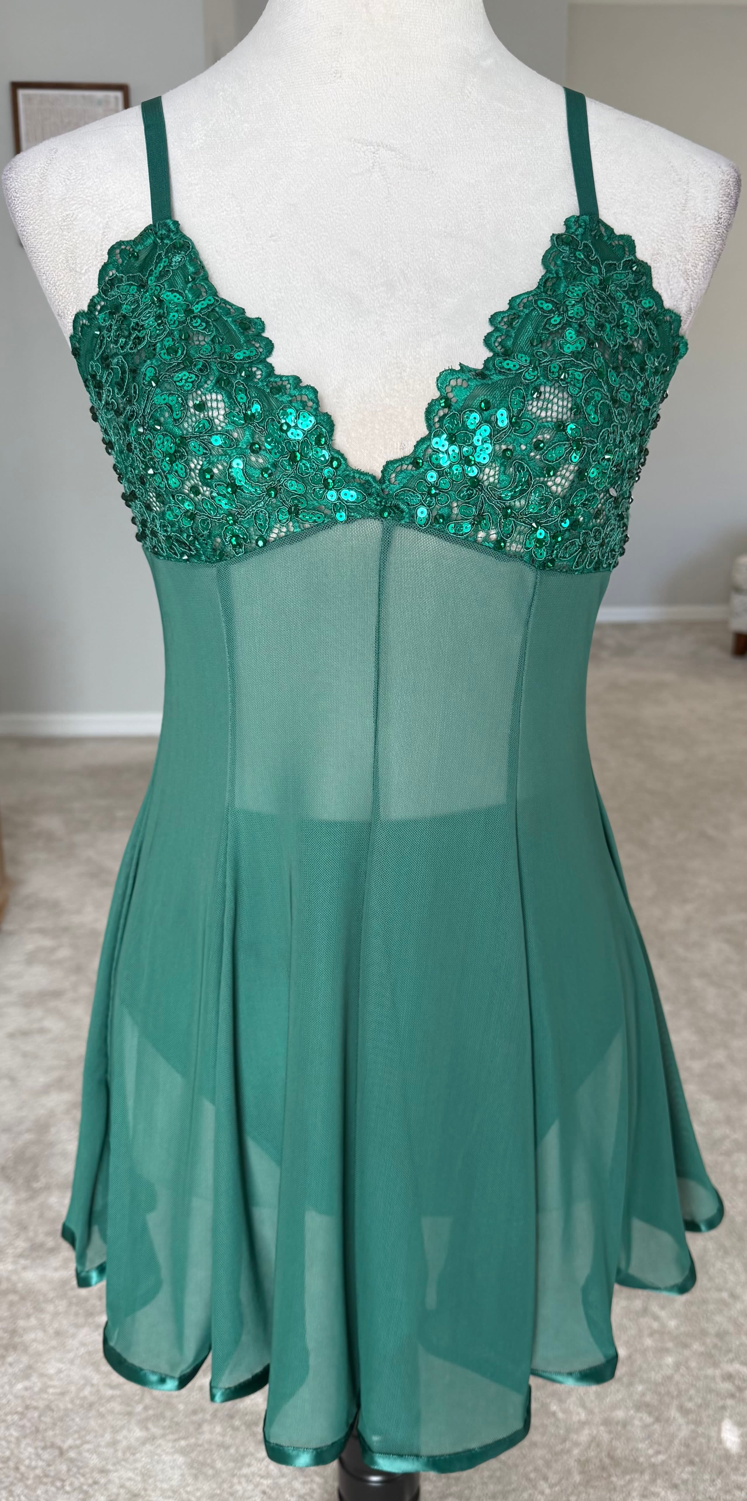 Green Slip Dress