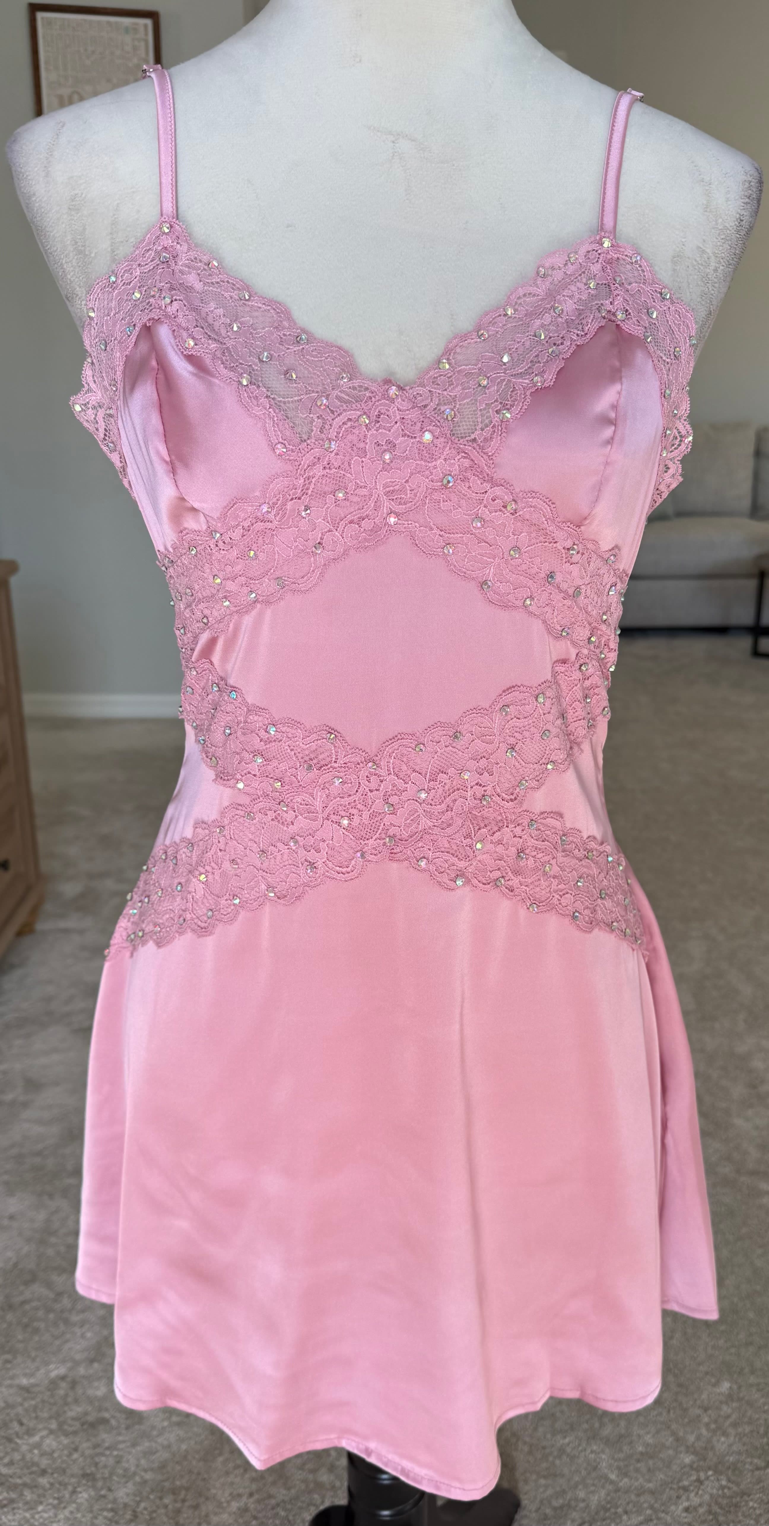 Pink Slip Dress