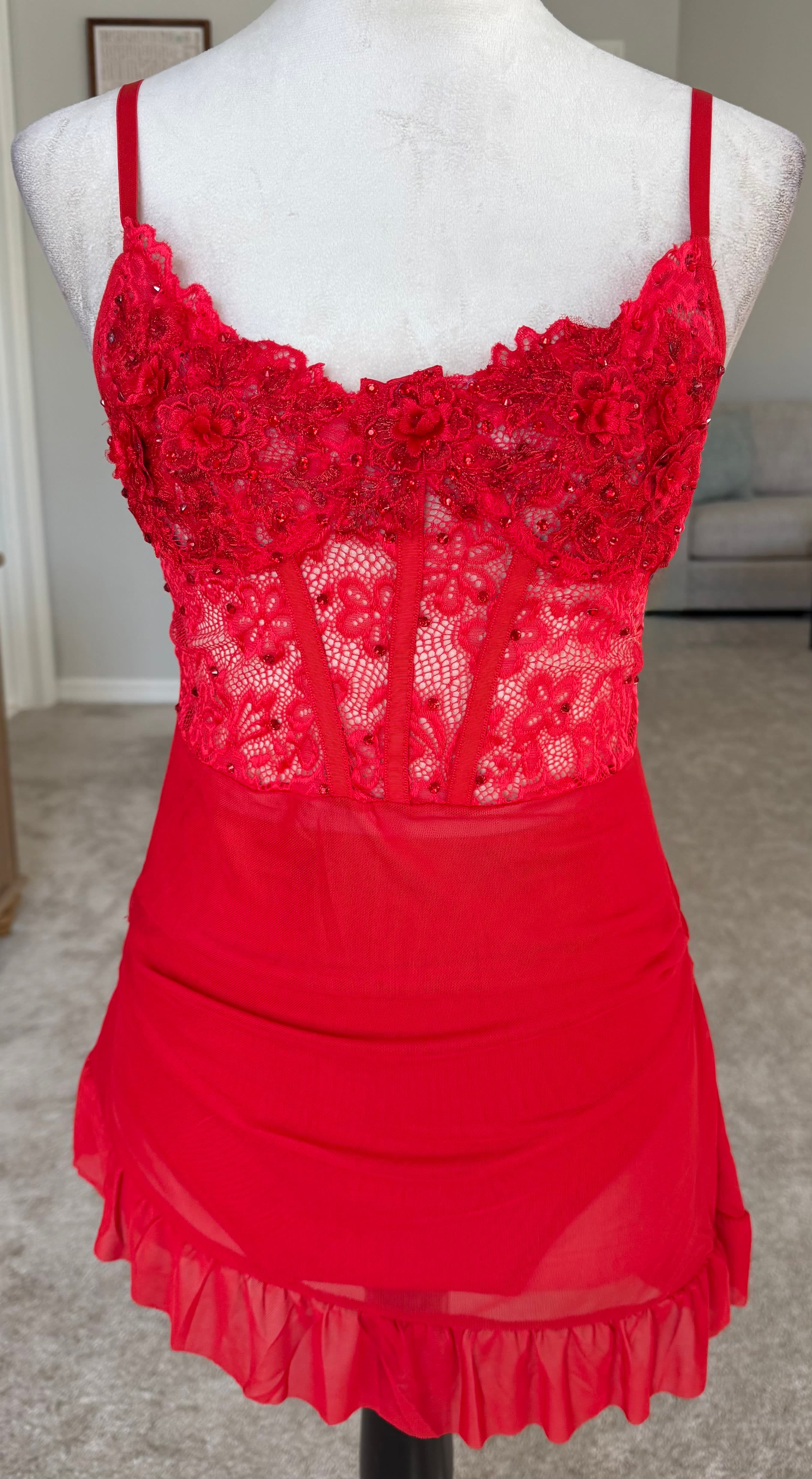 Red Slip Dress