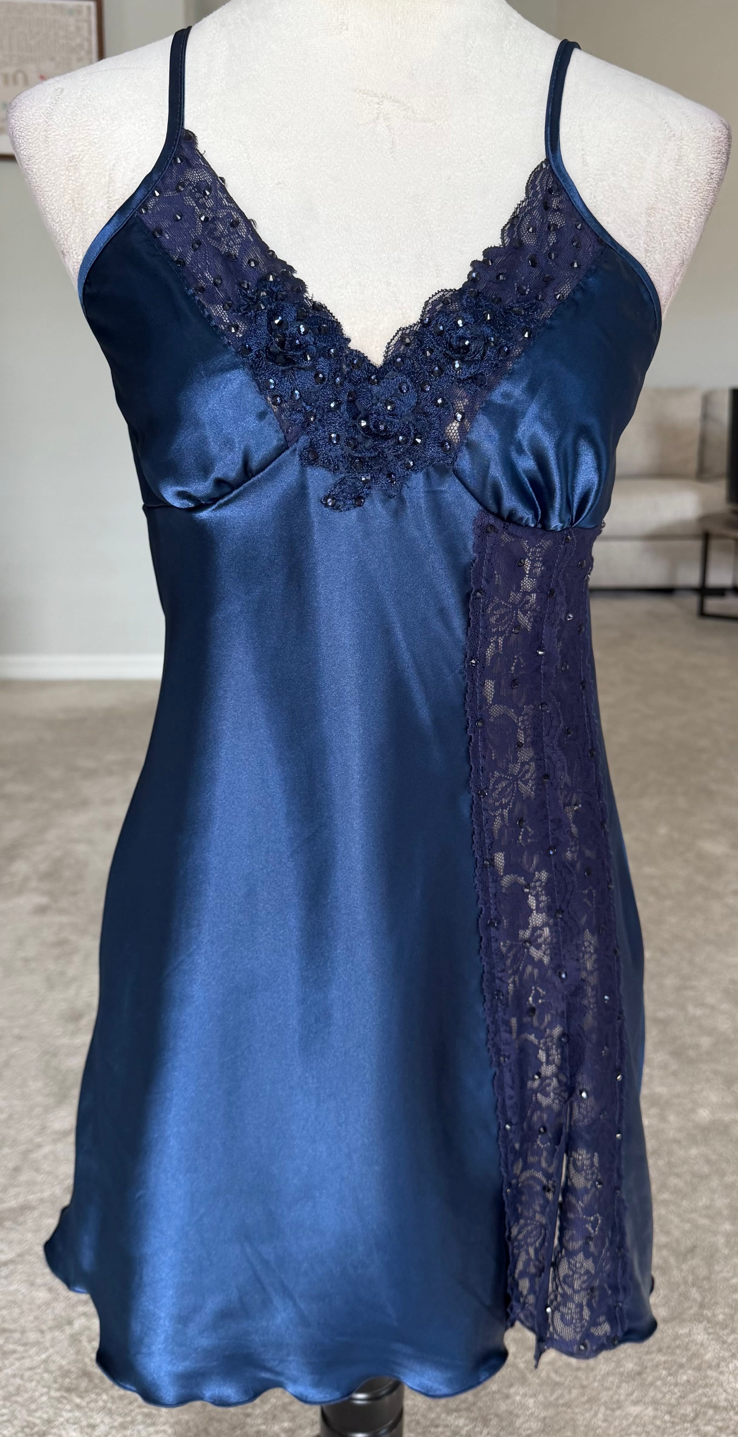 Navy Blue Slip Dress
