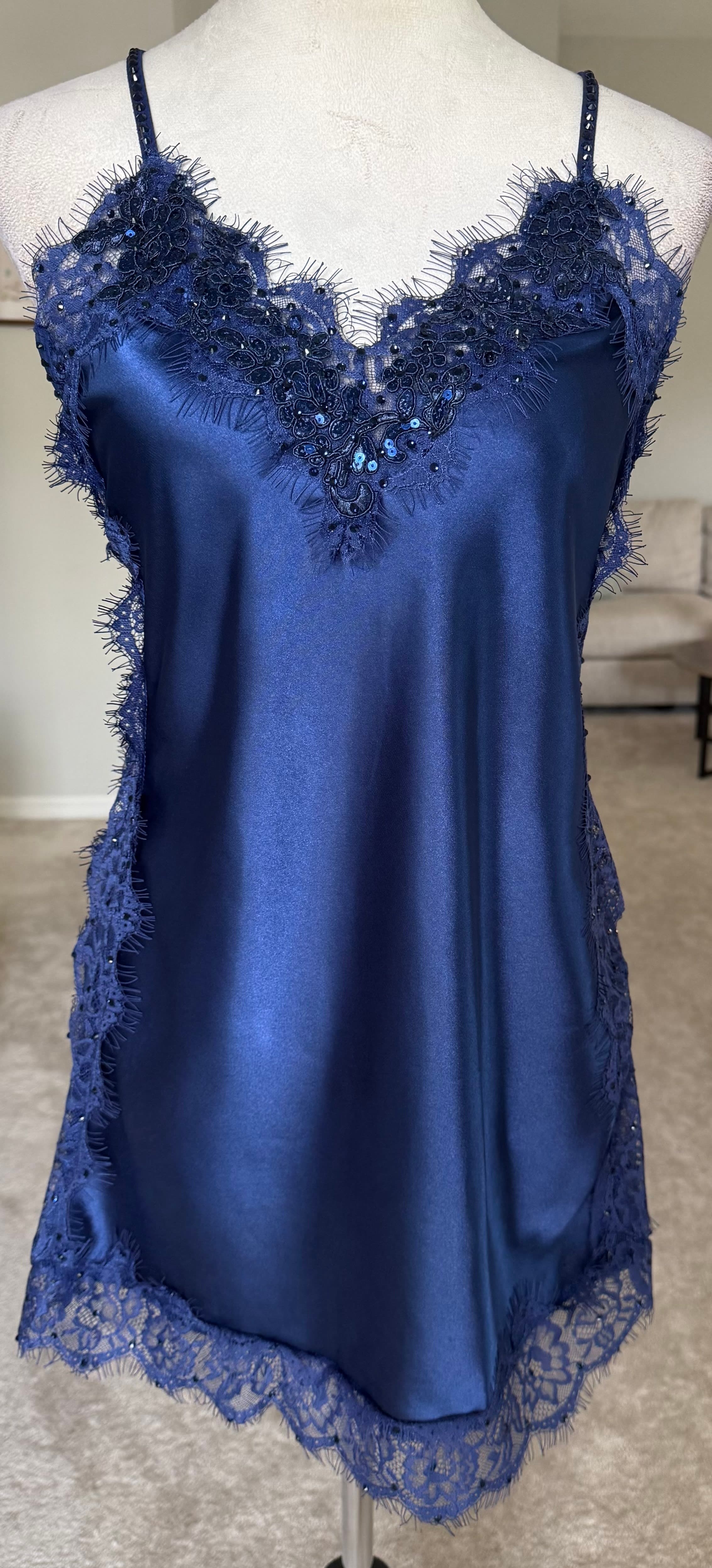 Navy Blue Slip Dress