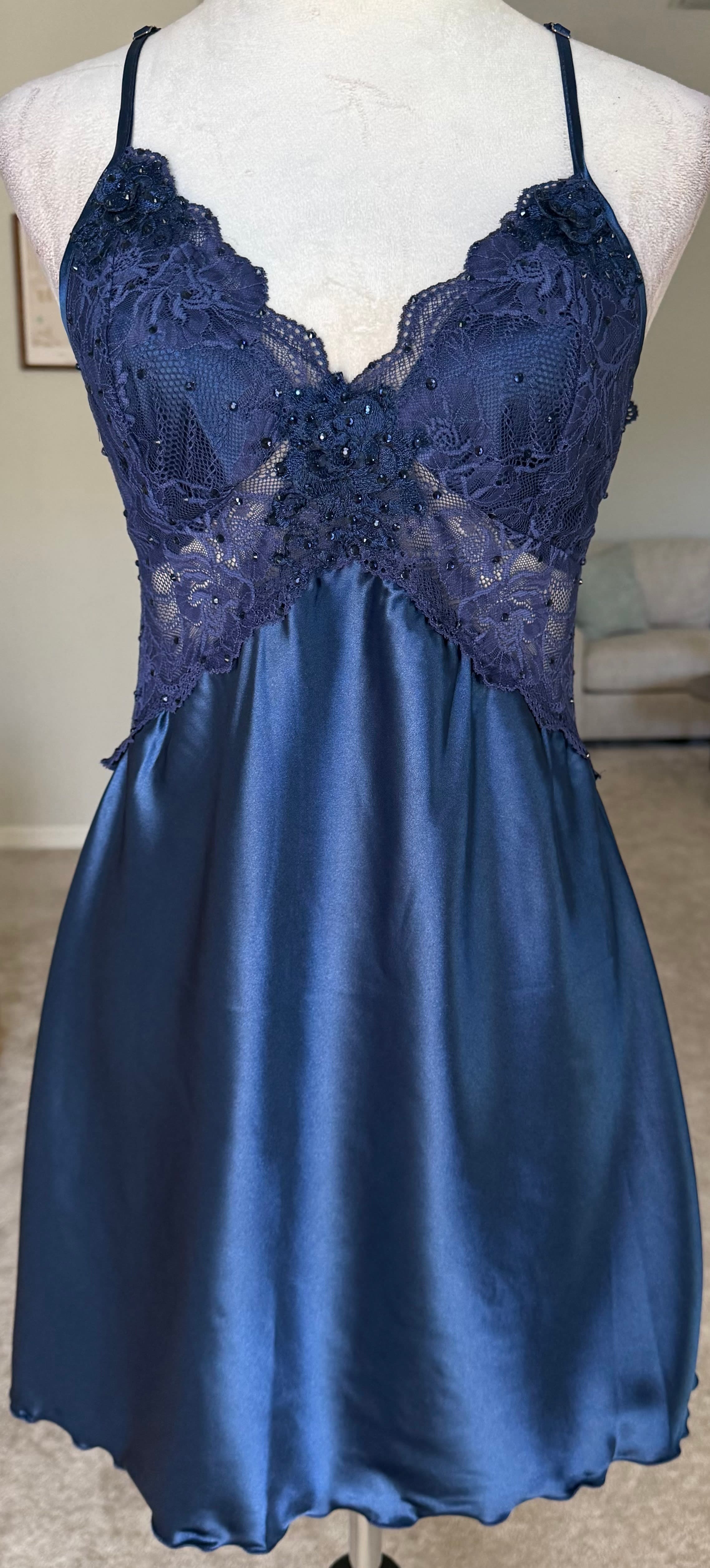 Navy Blue Slip Dress