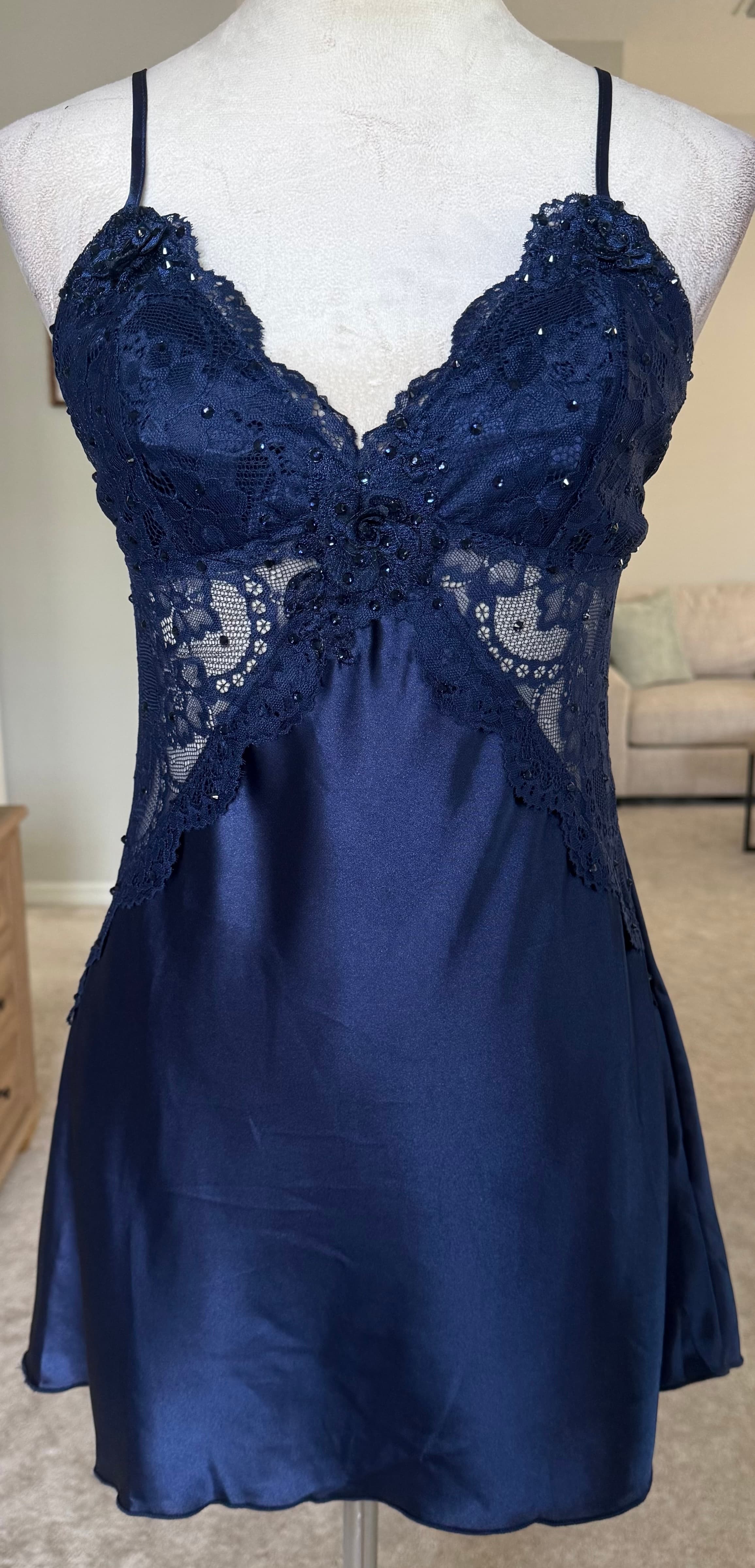 Navy Blue Slip Dress