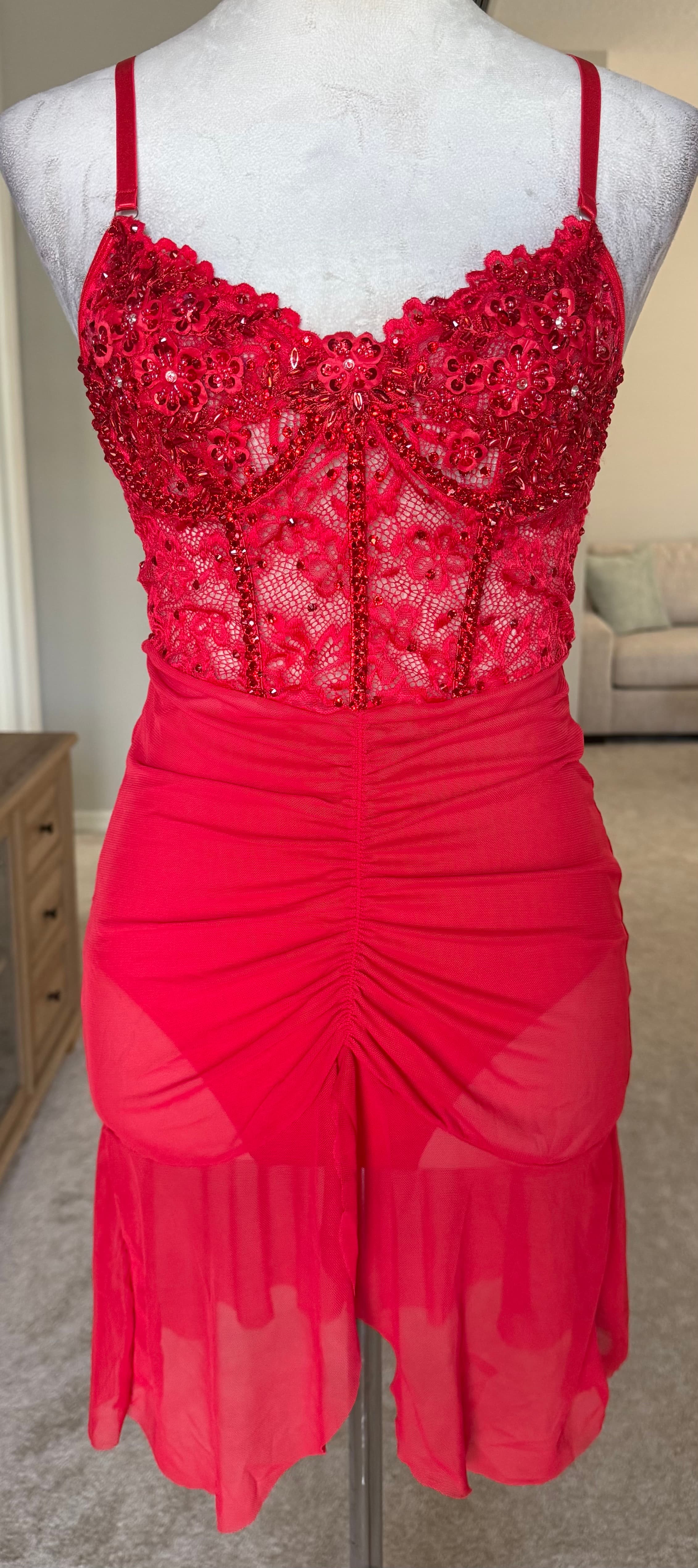 Red Slip Dress