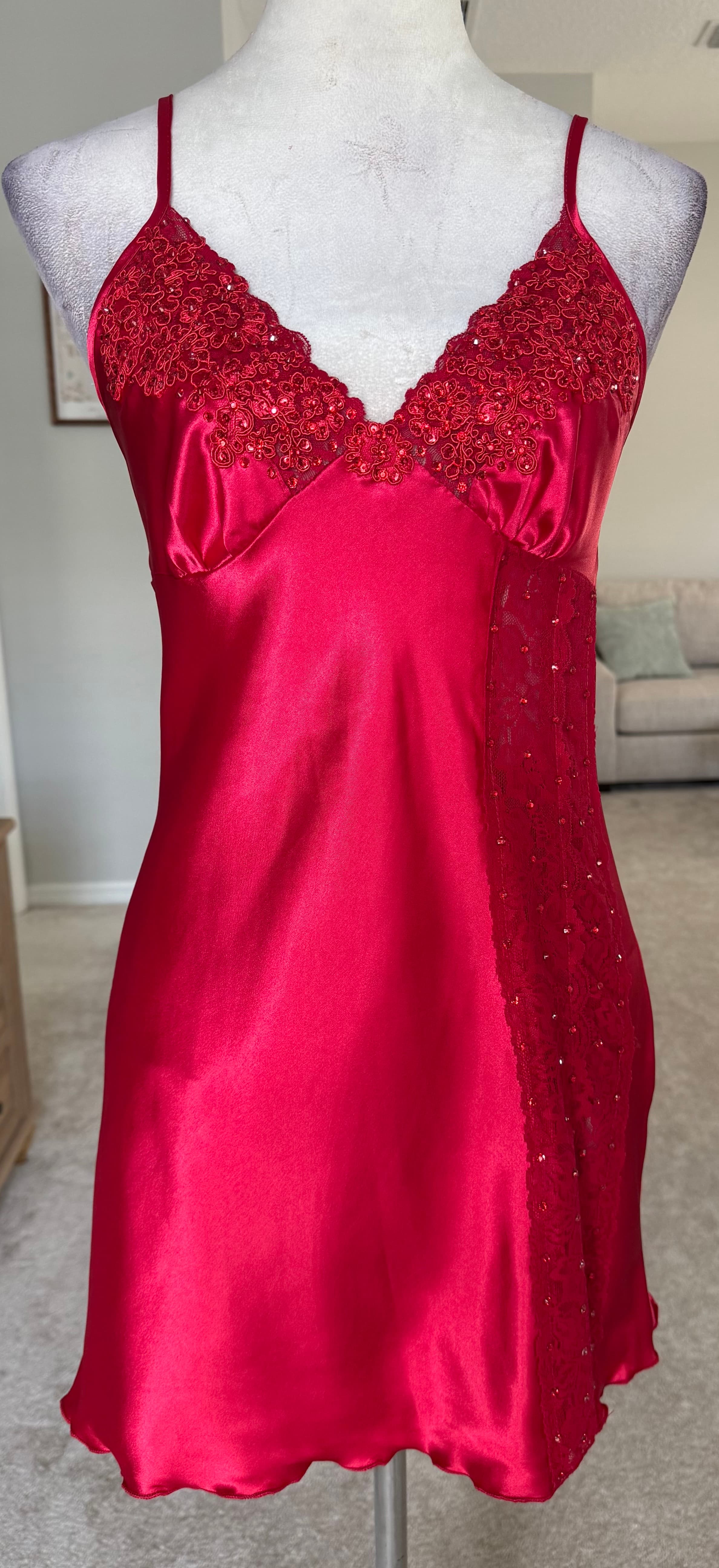 Red Slip Dress